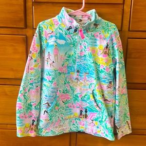 Lilly Pulitzer 3quarter zip like new.